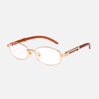 Clear Lenses / Wooden Frame