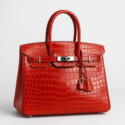 ELIZIA™ Croco Luxe Satchel