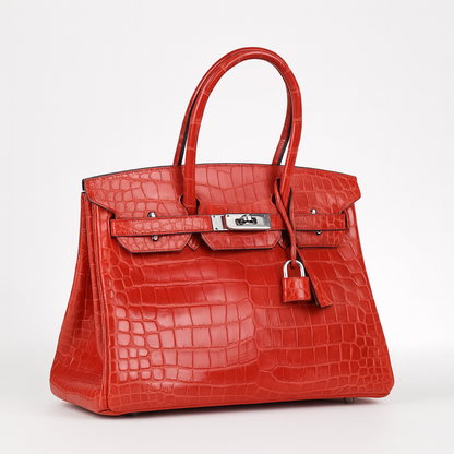 ELIZIA™ Croco Luxe Satchel