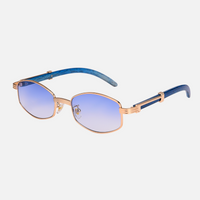 Blue Lenses / Wooden Frame