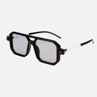 Grey Lenses / Black White Frame