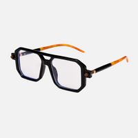 Clear Lenses / Black White Frame