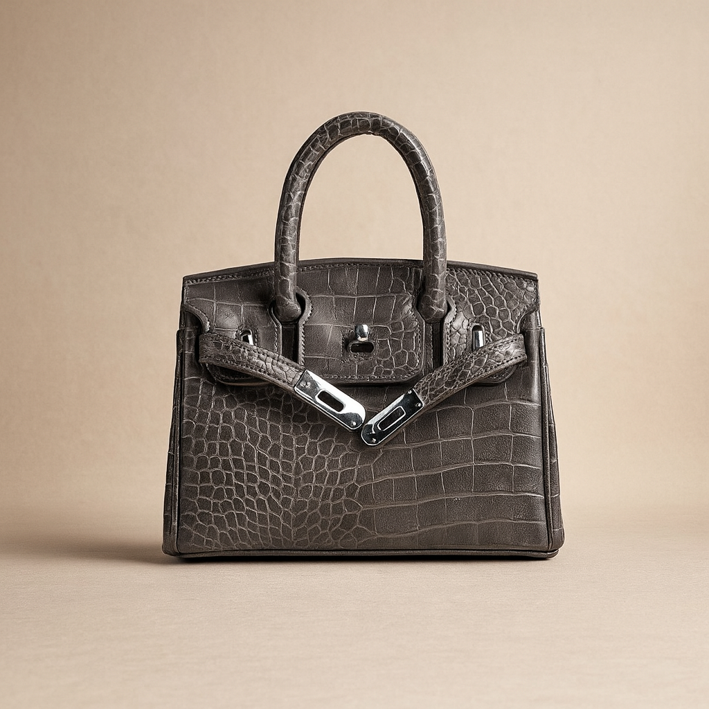 ELIZIA™ Croco Luxe Satchel