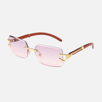 Light Pink Lenses / Wooden Frame