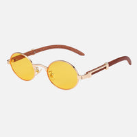 Yellow Lenses / Wooden Frame