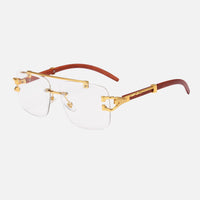 Clear Lenses / Wooden Frame