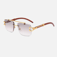 Light Grey Lenses / Wooden Frame