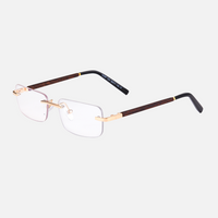 Clear Lenses / Wooden Frame